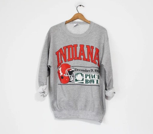 Indiana Hoosiers Peach Bowl Tee - Classic College Shirts - NCAA Shirts for Women