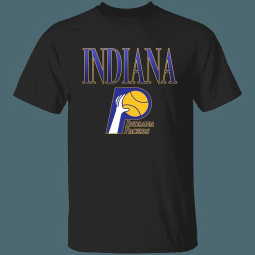 Indiana Pacers Retro NBA Graphic T-Shirt Hoodie - For Fans - Image 4