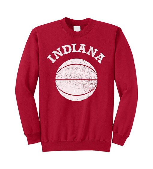 Indiana University Basketball Red Crewneck Sweatshirt - Official College Apparel - NCAA Shirts for Men - Image 3