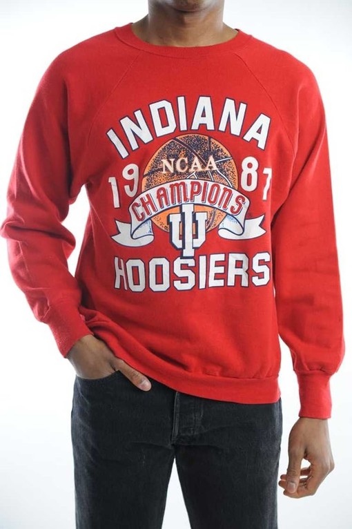 Indiana University Pullover - Vintage 90s Shirt - College Jumper - NCAA Shirts for Women