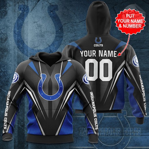 Indianapolis Colts All Over Print 3D Hoodie with Team Spirit and Unique Design