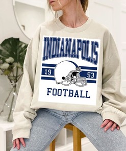 Indianapolis Football Sweatshirt, Vintage Retro NFL Shirt for Indianapolis Fans, NCAA Shirts for Men