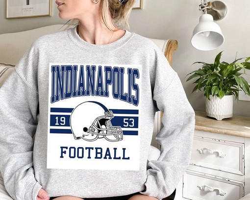 Indianapolis Football Sweatshirt, Vintage Retro NFL Shirt for Indianapolis Fans, NCAA Shirts for Men - Image 2