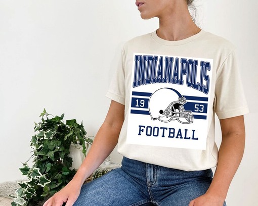 Indianapolis Football Sweatshirt, Vintage Retro NFL Shirt for Indianapolis Fans, NCAA Shirts for Men - Image 4