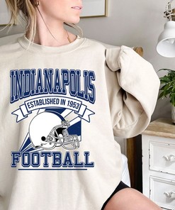 Indianapolis Football Team Sweatshirt, Retro NFL Football Shirt for Indianapolis Fans, NCAA Shirts