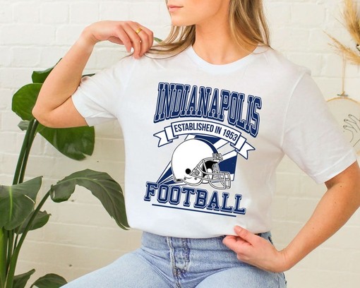 Indianapolis Football Team Sweatshirt, Retro NFL Football Shirt for Indianapolis Fans, NCAA Shirts - Image 3