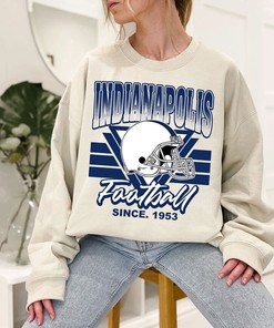 Indianapolis Football Team Sweatshirt, Vintage NFL Shirt for Indianapolis Fans, NCAA Shirts for Men