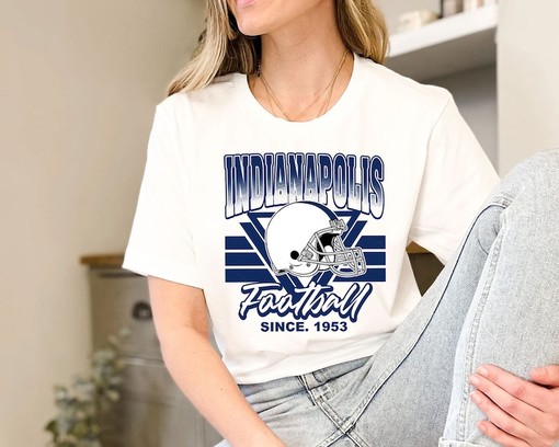Indianapolis Football Team Sweatshirt, Vintage NFL Shirt for Indianapolis Fans, NCAA Shirts for Men - Image 3
