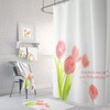 Inspirational Floral Shower Curtain for Motivating Bathroom Decor