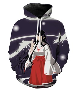 Inuyasha Kikyo Anime Zip-Up Hoodie All Over Print 3D Custom Design