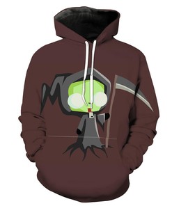 Invader Zim Grim Reaper Hoodie - Men's All Over Print Hoodies