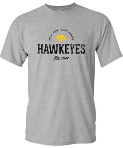 Iowa Hawkeyes Headline Retro NCAA Shirt, Iowa Fan Crewneck Sweatshirt