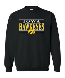 Iowa Hawkeyes Primary Logo Licensed NCAA Shirt for Men