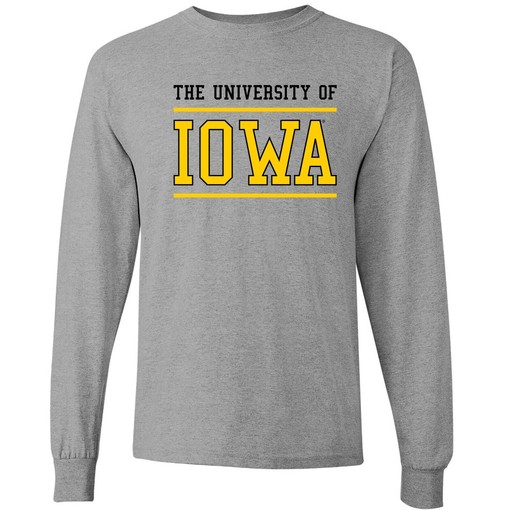 Iowa Hawkeyes Year Banner Triblend Sport Shirts Girls, Iowa Fan Crewneck Sweatshirt