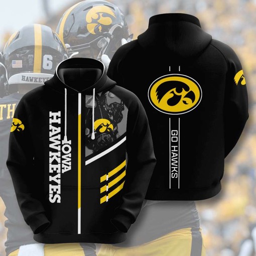 Iowa State Flag 3D Hoodie - Men's All Over Print Zip Up Hoodies