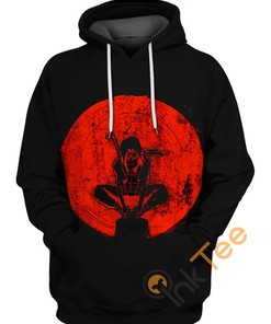 Itachi Uchiha Blood Moon 3D Hoodie with All Over Print and Unique Design