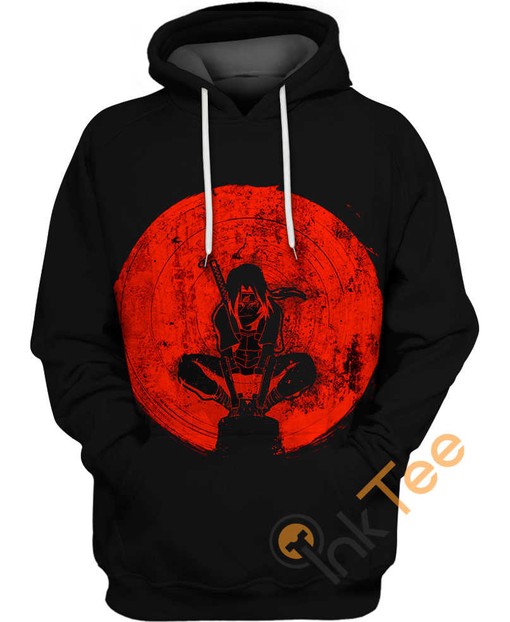 Itachi Uchiha Blood Moon 3D Hoodie with All Over Print and Unique Design