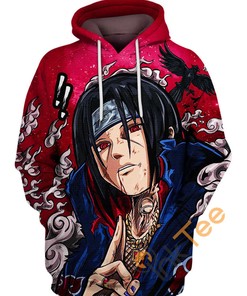Itachi Uchiha Charisma 3D Hoodie with All Over Print and Stylish Design