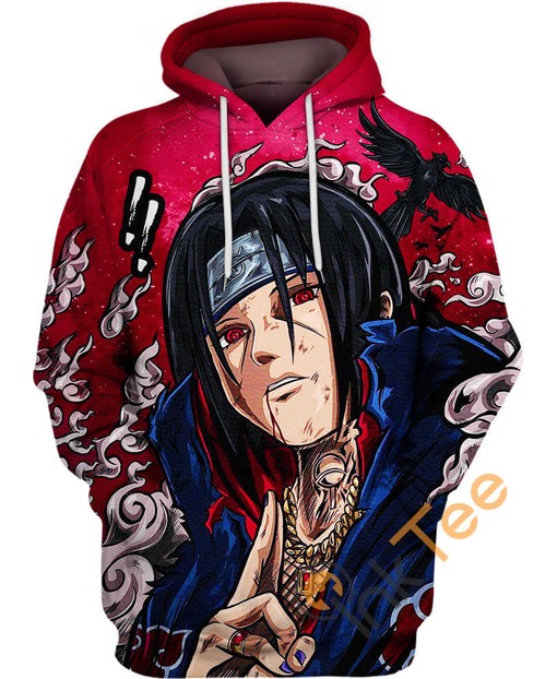 Itachi Uchiha Charisma 3D Hoodie with All Over Print and Stylish Design