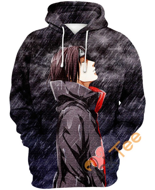 Itachi Uchiha In Peace 3D Hoodie with All Over Print and Peaceful Design