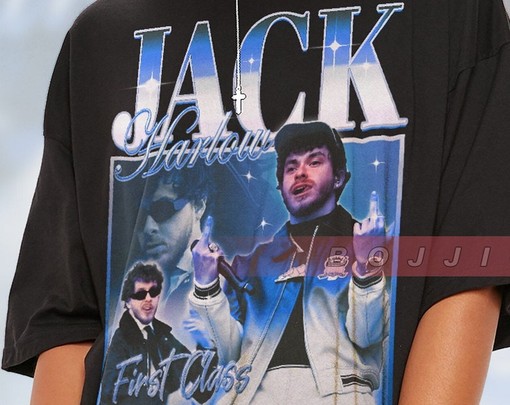 JACK HARLOW First Class Hangout Shirt - Kids Movie Shirts, Minimalist Movie Shirts - Image 2