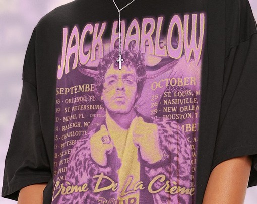JACK HARLOW Homage Hangout Shirt - Retro Rapper Hip Hop Movie Tees, Vintage Movie Shirts - Image 2