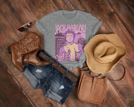 JACK HARLOW Homage Hangout Shirt - Retro Rapper Hip Hop Movie Tees, Vintage Movie Shirts - Image 3
