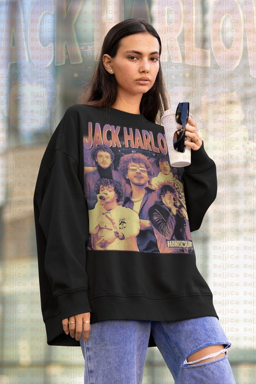 JACK HARLOW Homage Hangout Sweatshirt - 90s Movie Shirts, Classic Movie T Shirts