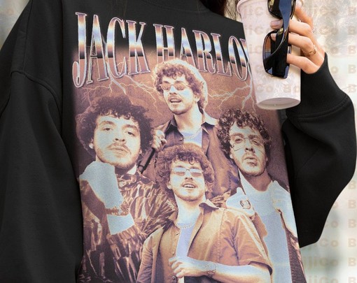 JACK HARLOW Homage Hangout Sweatshirt - Metallic Homage Shirt, Vintage Movie Shirts - Image 4