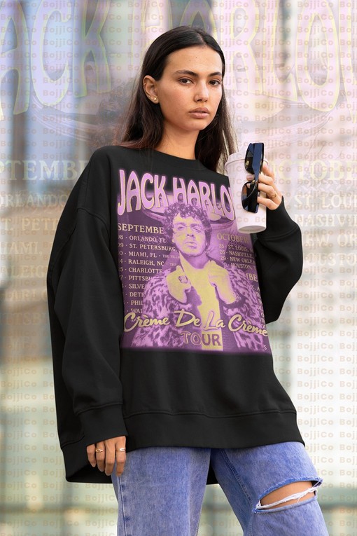 JACK HARLOW Homage Hangout Sweatshirt - Rapper Hip Hop Movie Shirts, Minimalist Movie Shirts
