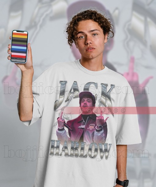 JACK HARLOW Metallic Hangout Sweatshirt - Funny Movie Shirts, Movie Fans Gifts - Image 3
