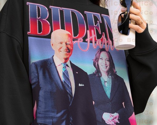 JOE BIDEN Sweater - Vintage Biden Shirt Retro 90s, American President Homage Sweatshirt - Image 4