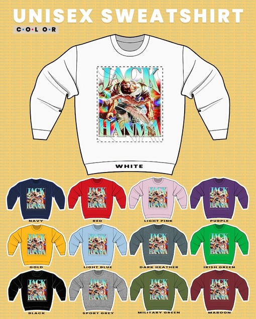 Jack Hanma Sweatshirt - Minimalist Movie Shirts for Baki Hanma Fans - Image 3