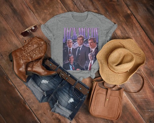 Jack McCoy Retro 90s Vintage Tee - Law And Order SVU Homage T-Shirt - Sam Waterston Fan Gift - Image 3