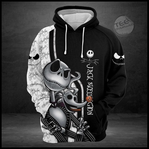 Jack Skellington Customized Design Combination All Over Print 3D Unisex Hoodie