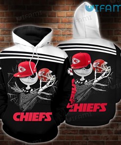Jack Skellington Hat Football Helmet 3D Hoodie: Show Your Love for KC Chiefs