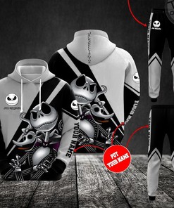 Jack Skellington Unique Combination Design 3D Hoodie in All Over Print Full size