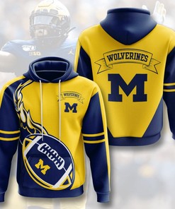 Jack Skellington and Zero Michigan Wolverines 3D Hoodie - Perfect for Fans