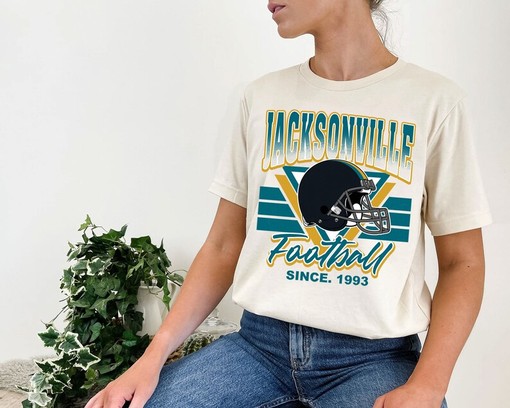 Jacksonville Football Team Sweatshirt, Vintage Retro NFL Shirt for Jacksonville Fans, NCAA Shirts - Image 4