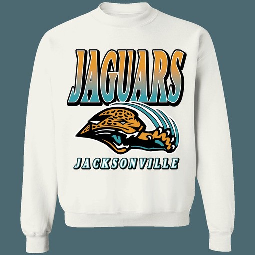 Jacksonville Jaguars 1990s Retro NFL American Football Lover Sweatshirt Hoodie with Classic Look