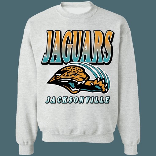 Jacksonville Jaguars 1990s Retro NFL American Football Lover Sweatshirt Hoodie with Classic Look - Image 2
