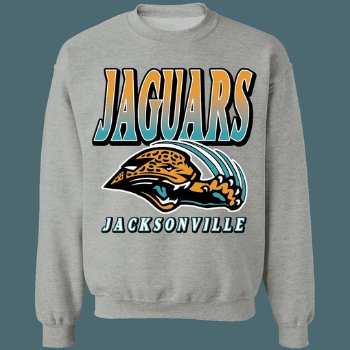 Jacksonville Jaguars 1990s Retro NFL American Football Lover Sweatshirt Hoodie with Classic Look - Image 4