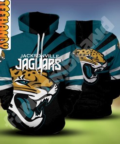 Jacksonville Jaguars All-Over Print 3D Hoodie with Graphic Design for Fans