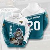 Jacksonville Jaguars Jack Skellington and Zero 3D Hoodie with All Over Print Design for Fans