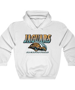 Jacksonville Jaguars Retro 1990s NFL Unisex Hoodie Sweatshirt Sport Shirt with Classic Design