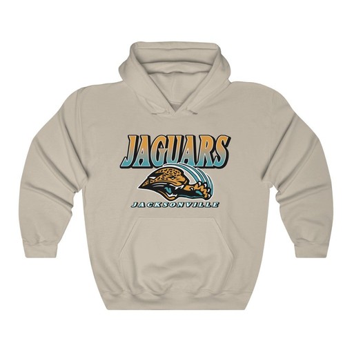 Jacksonville Jaguars Retro 1990s NFL Unisex Hoodie Sweatshirt Sport Shirt with Classic Design - Image 3