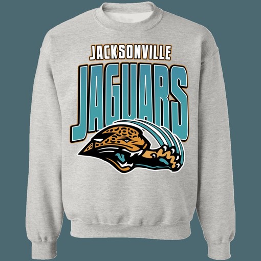 Jacksonville Jaguars Retro NFL American Football Lover Sweatshirt Hoodie with Classic Look - Image 3