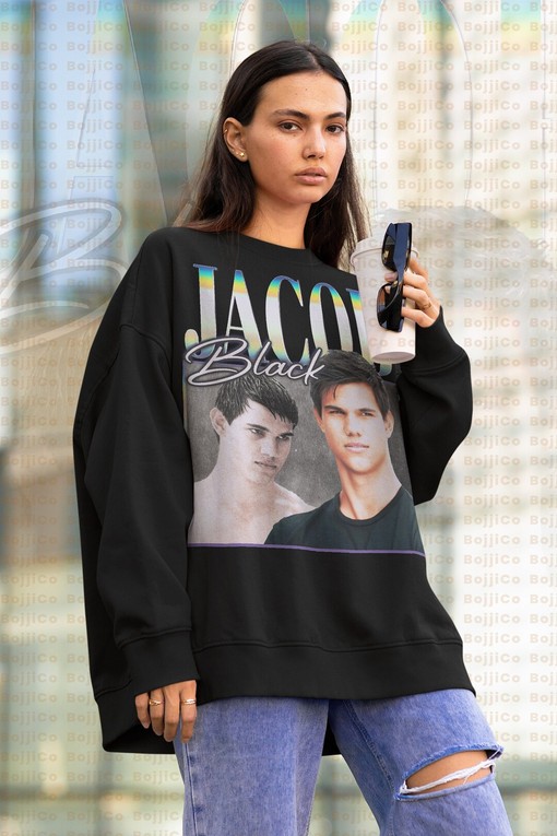 Jacob Black Twilight Sweatshirt, Edward Cullen Shirt, Robert Pattinson Fan Tees, Team Shirt