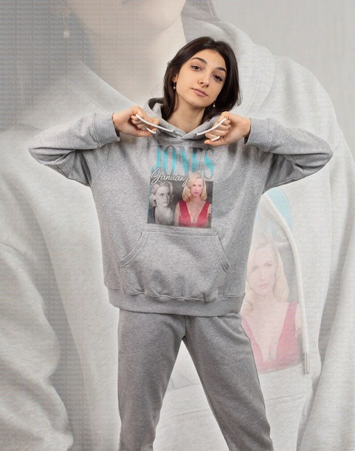January Jones Vintage Retro Sweatshirt as Betty Draper Homage - Movie Character Shirts - Image 2