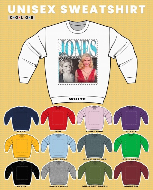 January Jones Vintage Retro Sweatshirt as Betty Draper Homage - Movie Character Shirts - Image 3